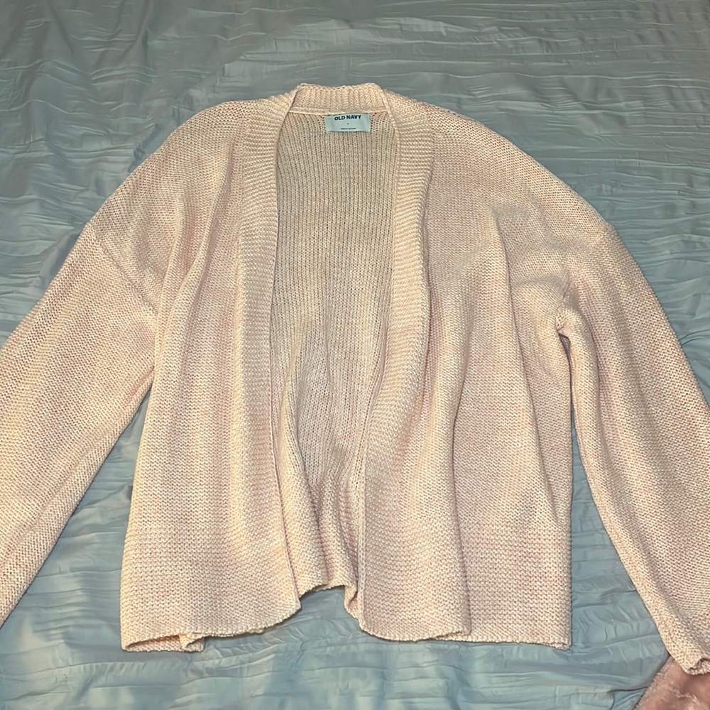 Old Navy Peach Summer Light Weight Cardigan Sweater
